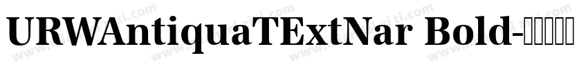 URWAntiquaTExtNar Bold字体转换